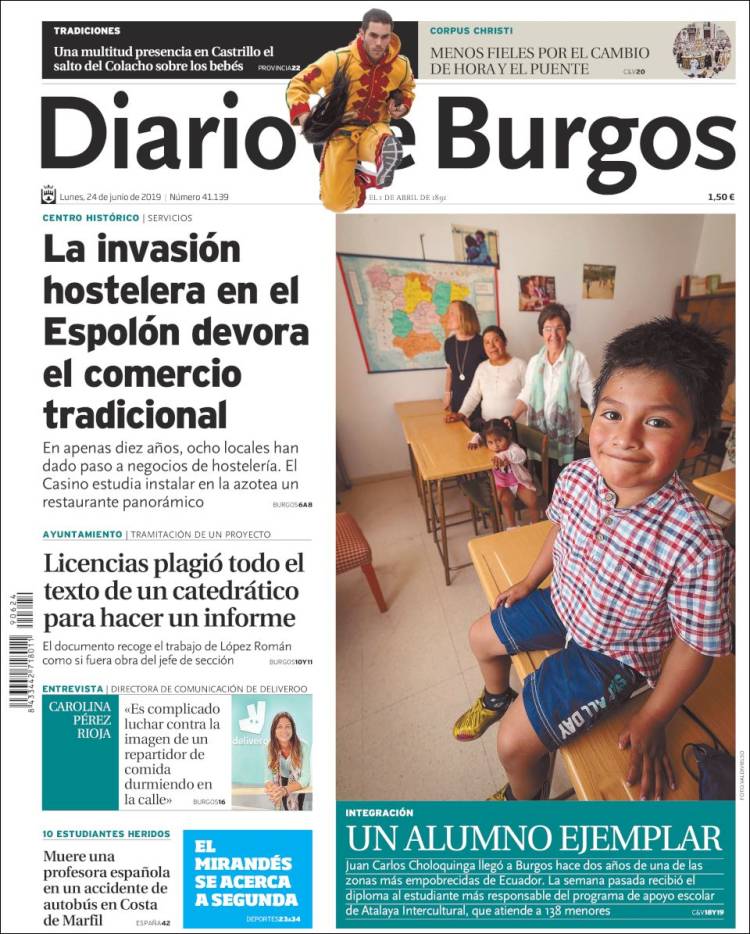 Portada de Diario de Burgos (Espa&ntilde;a)