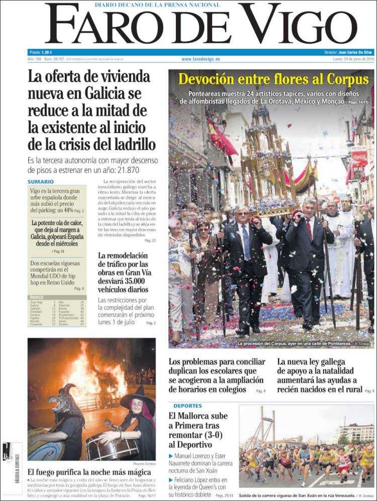 Portada de Faro de Vigo (Espa&ntilde;a)