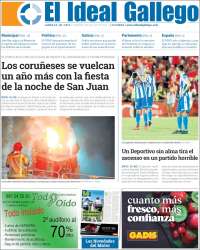 Portada de El Ideal Gallego (Espa&ntilde;a)