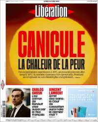 Portada de Libération (Francia)