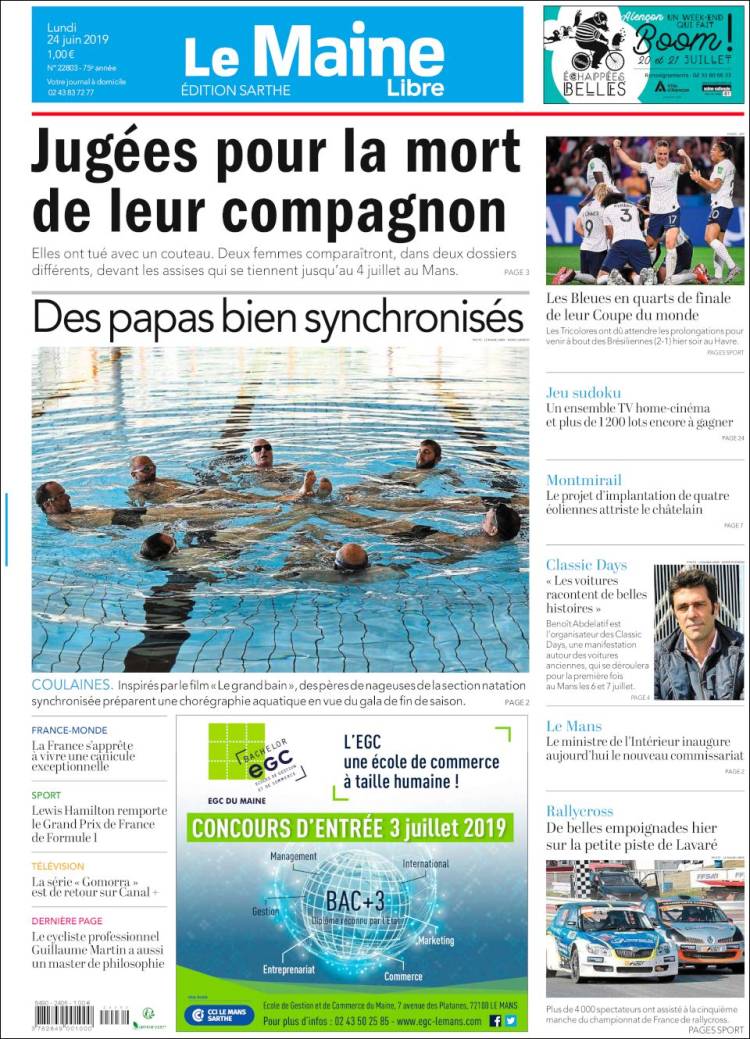 Portada de Le Maine Libre (France)
