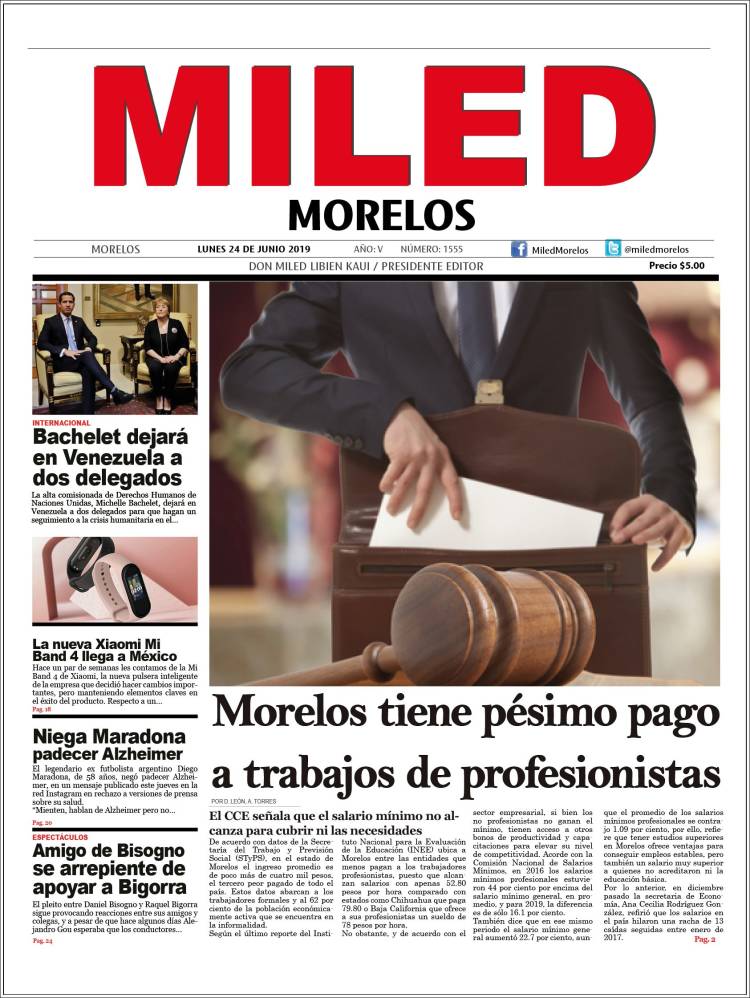 Portada de Miled - Morelos (M&eacute;xico)
