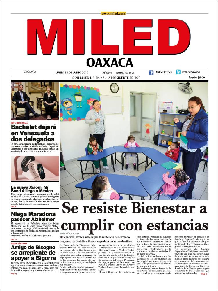 Portada de Miled - Oaxaca (M&eacute;xico)