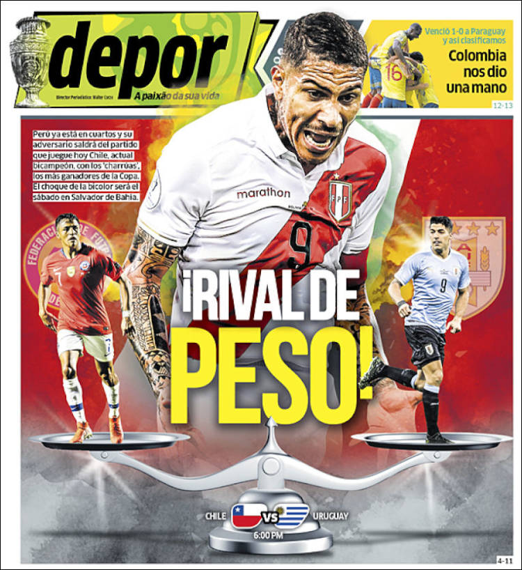 Portada de Depor (Per&uacute;)