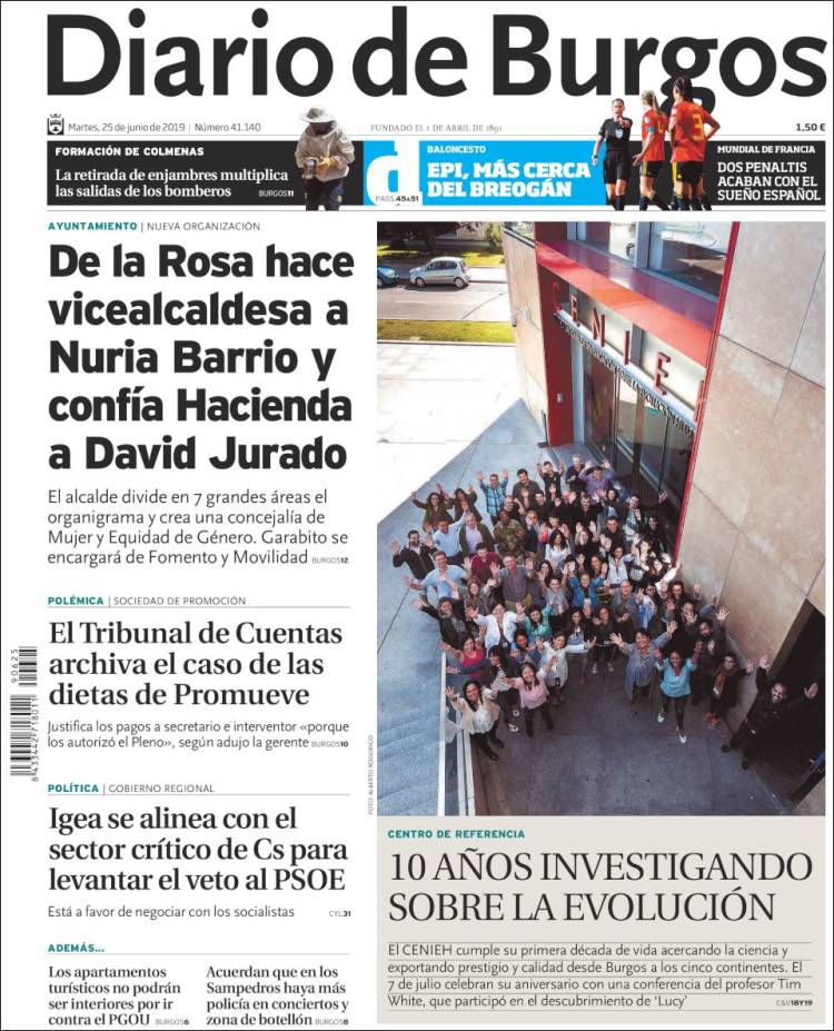 Portada de Diario de Burgos (Espa&ntilde;a)