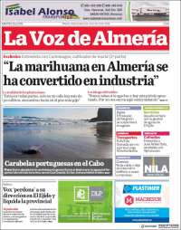 Portada de La Voz de Almería (Espa&ntilde;a)