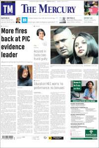 Portada de The Mercury (Sud&aacute;frica)