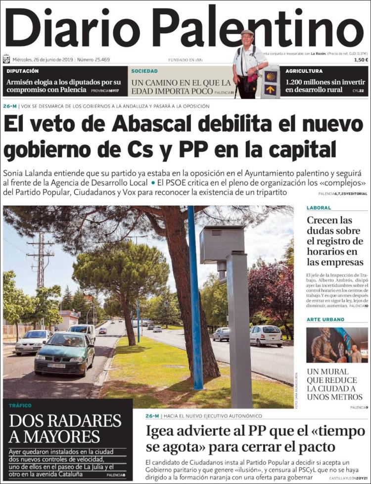 Portada de Diario Palentino (Espa&ntilde;a)
