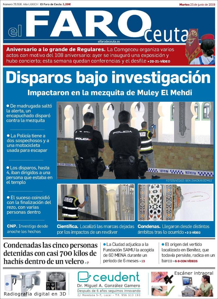 Portada de El Faro de Ceuta (Espa&ntilde;a)