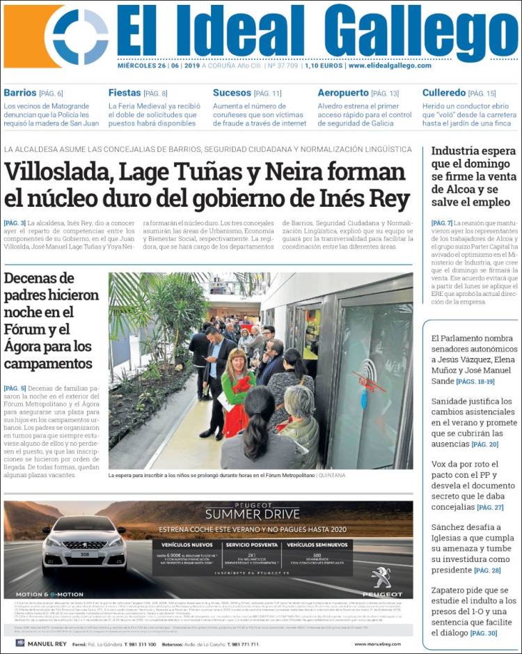 Portada de El Ideal Gallego (Espa&ntilde;a)