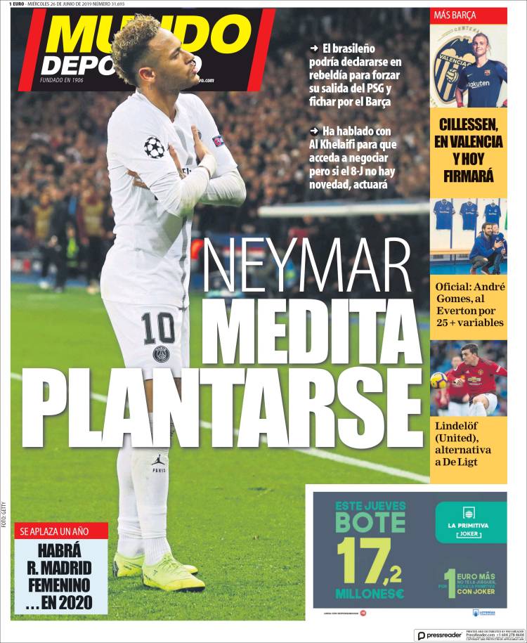 Portada de El Mundo Deportivo (Espa&ntilde;a)