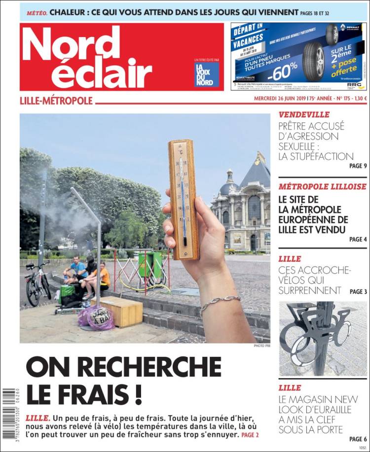 Portada de Nord Éclair (Francia)