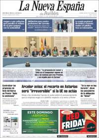 Portada de La Nueva España - Avilés (España)