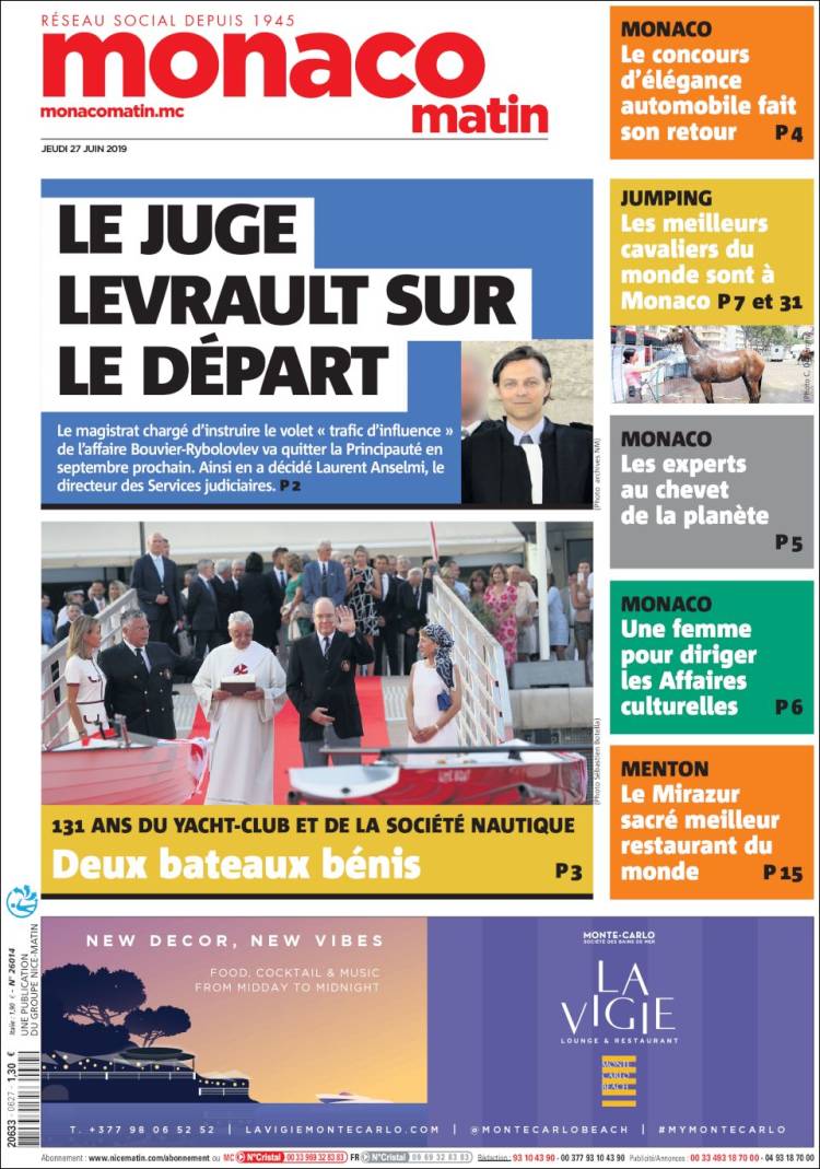 Portada de Nice-Matin (France)