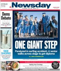 Portada de Newsday (USA)