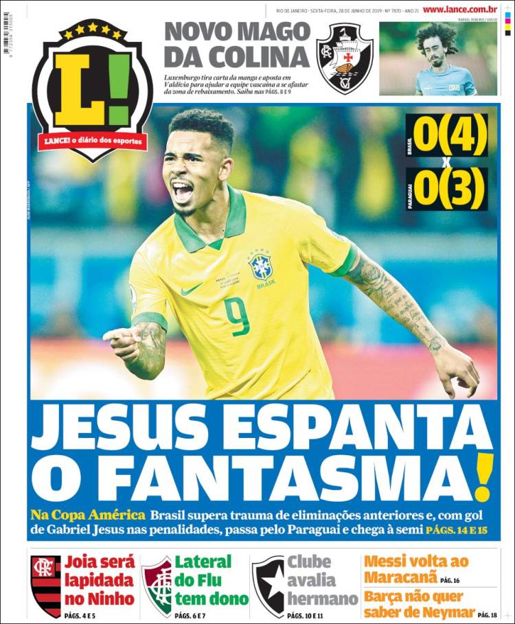 Portada de Lance! (Br&eacute;sil)