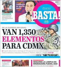 Portada de Diario Basta (Mexique)