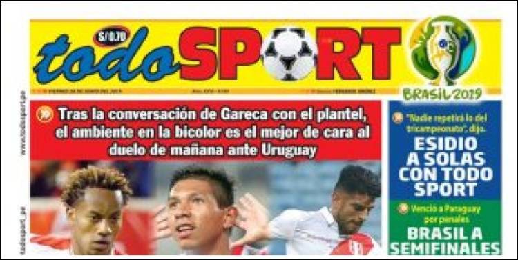 Portada de TodoSport (P&eacute;rou)