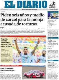 Portada de El Diario de Paraná (Argentina)