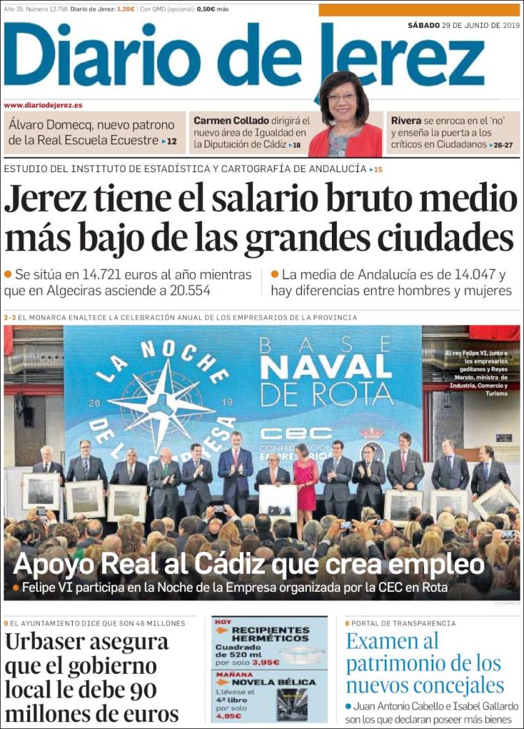 Portada de Diario de Jerez (España)