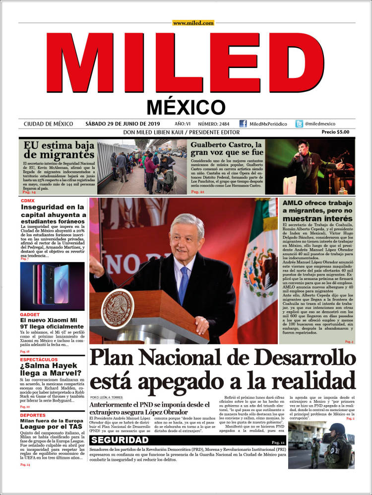 Portada de Miled (México)