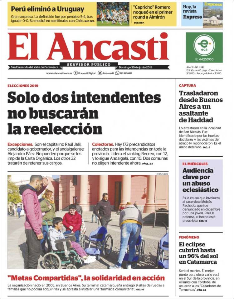 Portada de El Ancasti (Argentina)