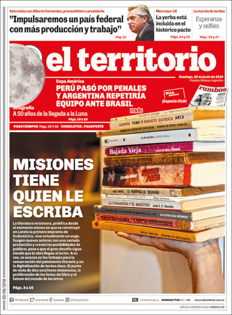 Portada de El Territorio (Argentina)