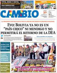 Portada de Cambio (Bolivia)