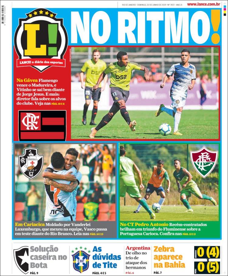 Portada de Lance! (Brasil)