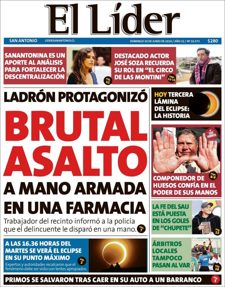 Portada de Lider de San Antonio (Chile)
