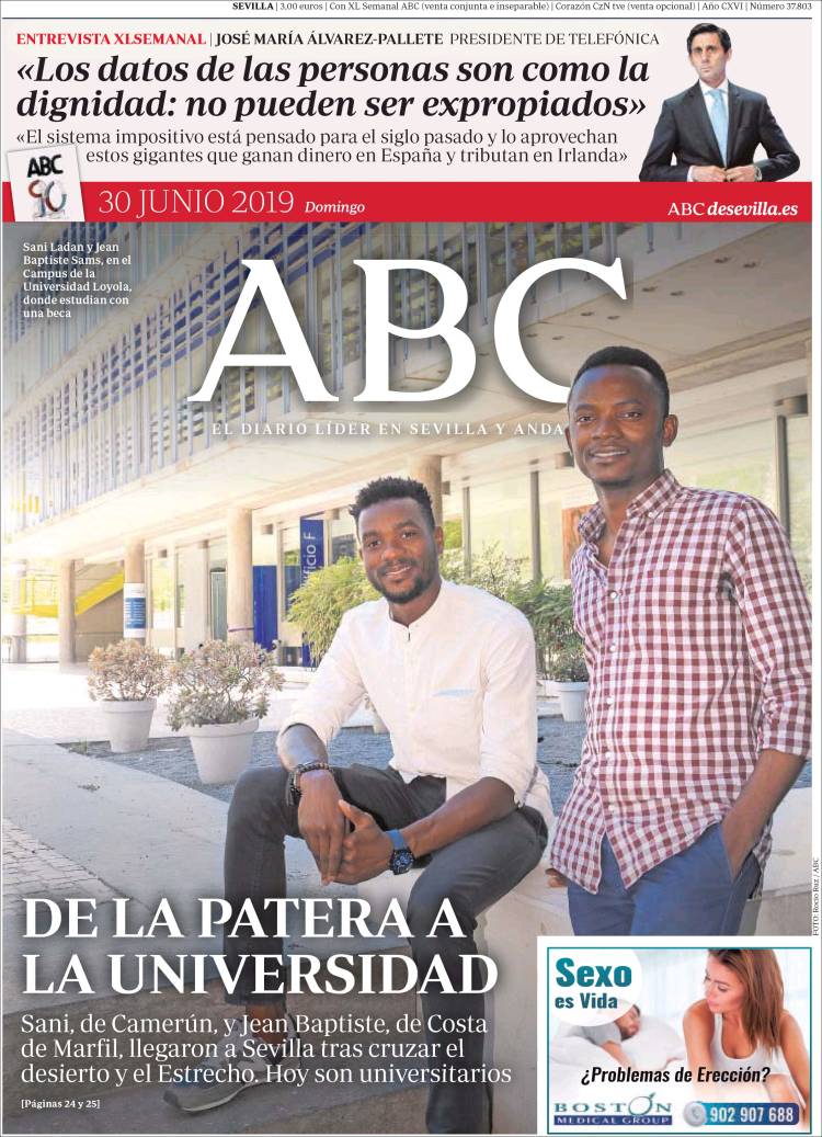 Portada de ABC - Sevilla (España)