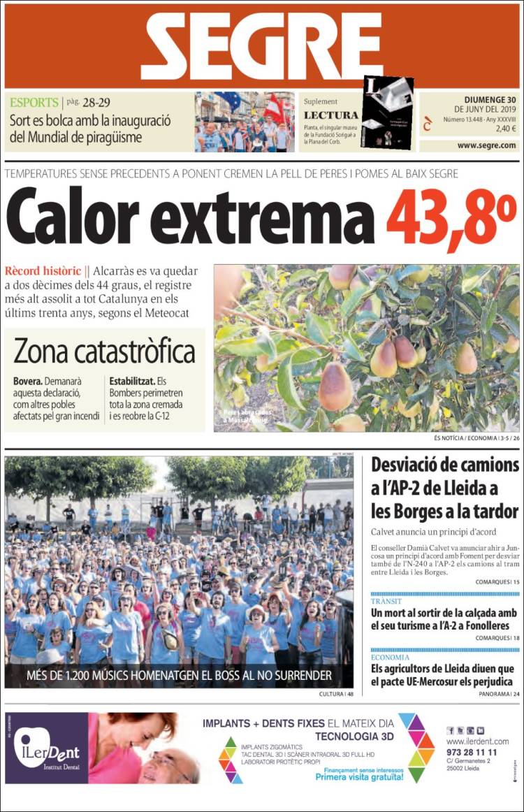 Portada de Segre (Espa&ntilde;a)