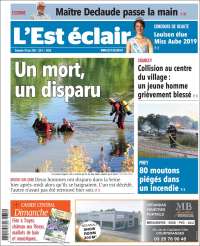 Portada de L'Est Eclair (Francia)