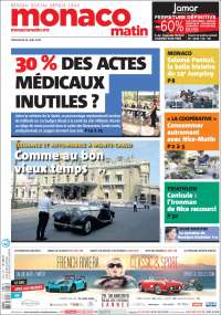 Portada de Nice-Matin (Francia)