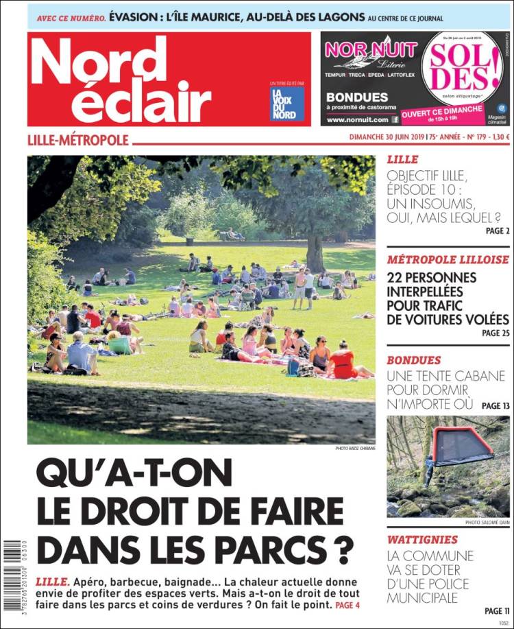 Portada de Nord Éclair (Francia)