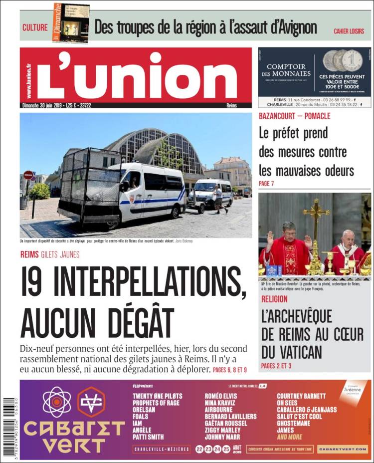 Portada de L'Union (Francia)