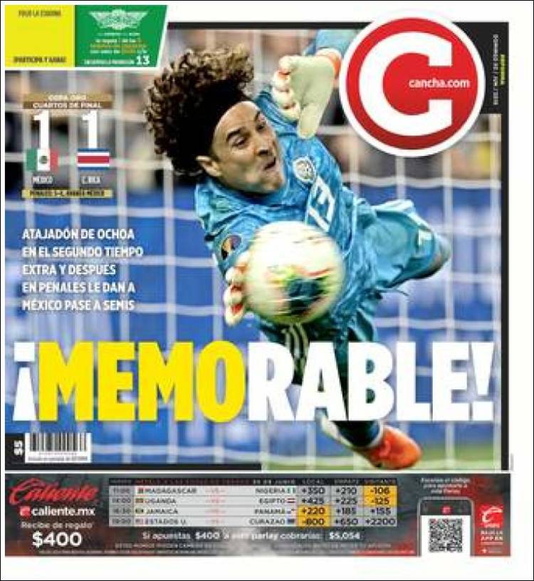 Portada de Cancha (M&eacute;xico)