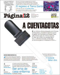 Portada de Página/12 (Argentina)