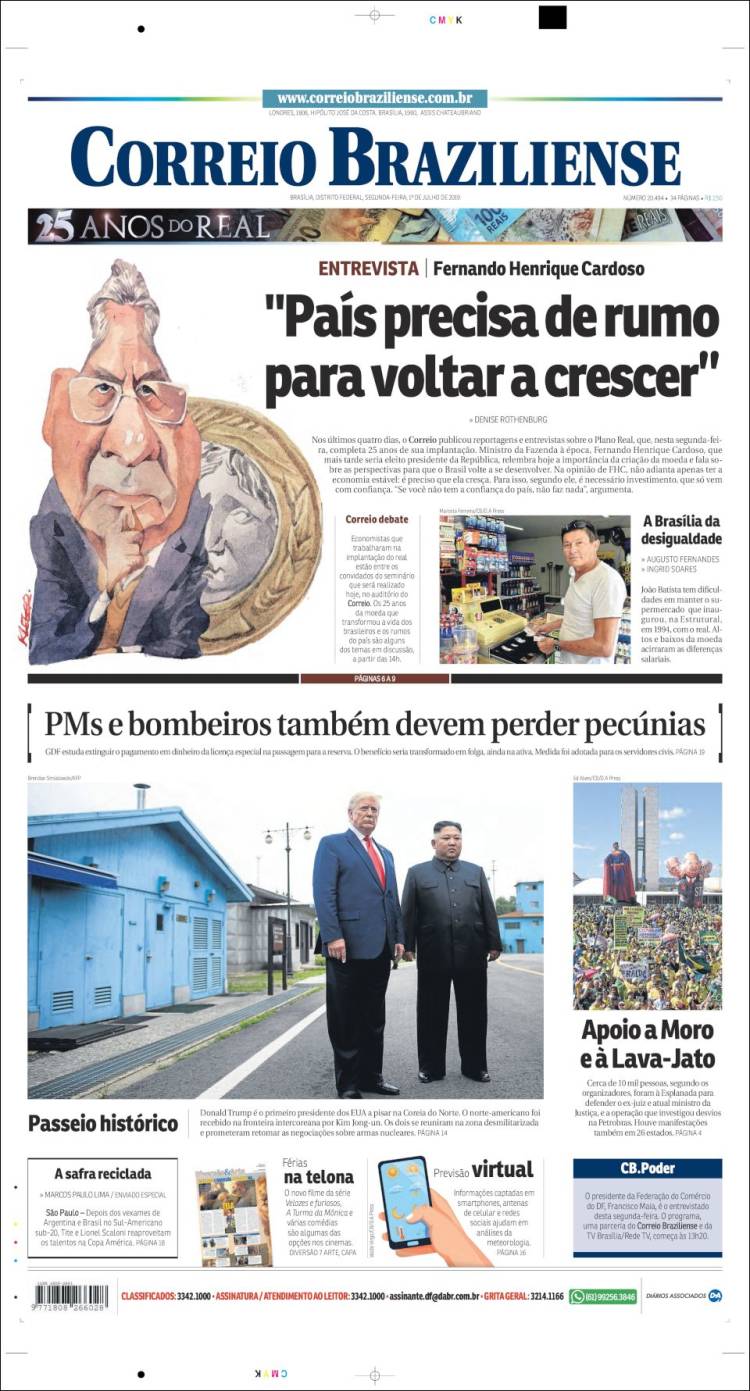 Portada de Correio Braziliense (Brasil)