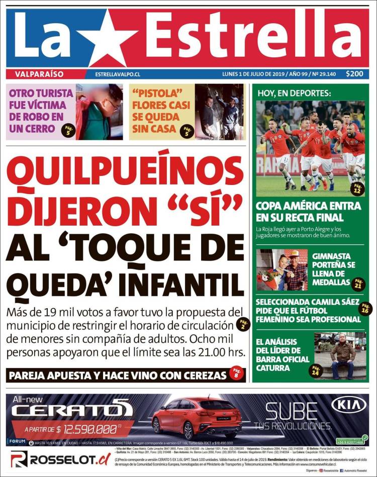 Portada de Estrella de Valparaiso (Chile)