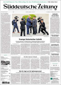 Portada de Sueddeutsche (Alemania)