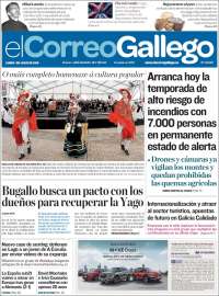 Portada de El Correo Gallego (España)