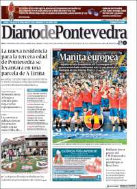 Portada de Diario de Pontevedra (España)