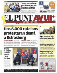 Portada de El Punt Avui - Girona (España)