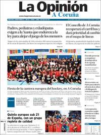 Portada de La Opinión de A Coruña (España)