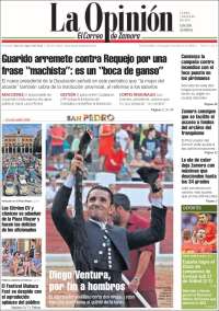 Portada de La Opinión - El Correo de Zamora (España)