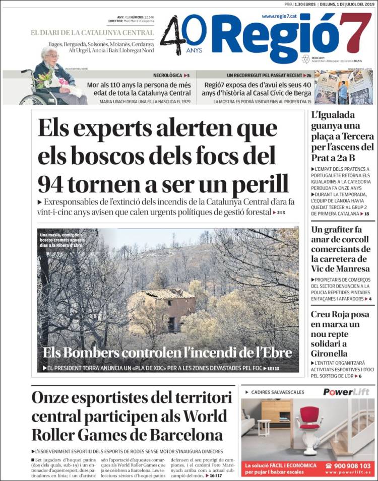 Portada de Regio7 (España)