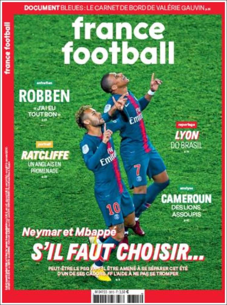 Portada de France Football (Francia)