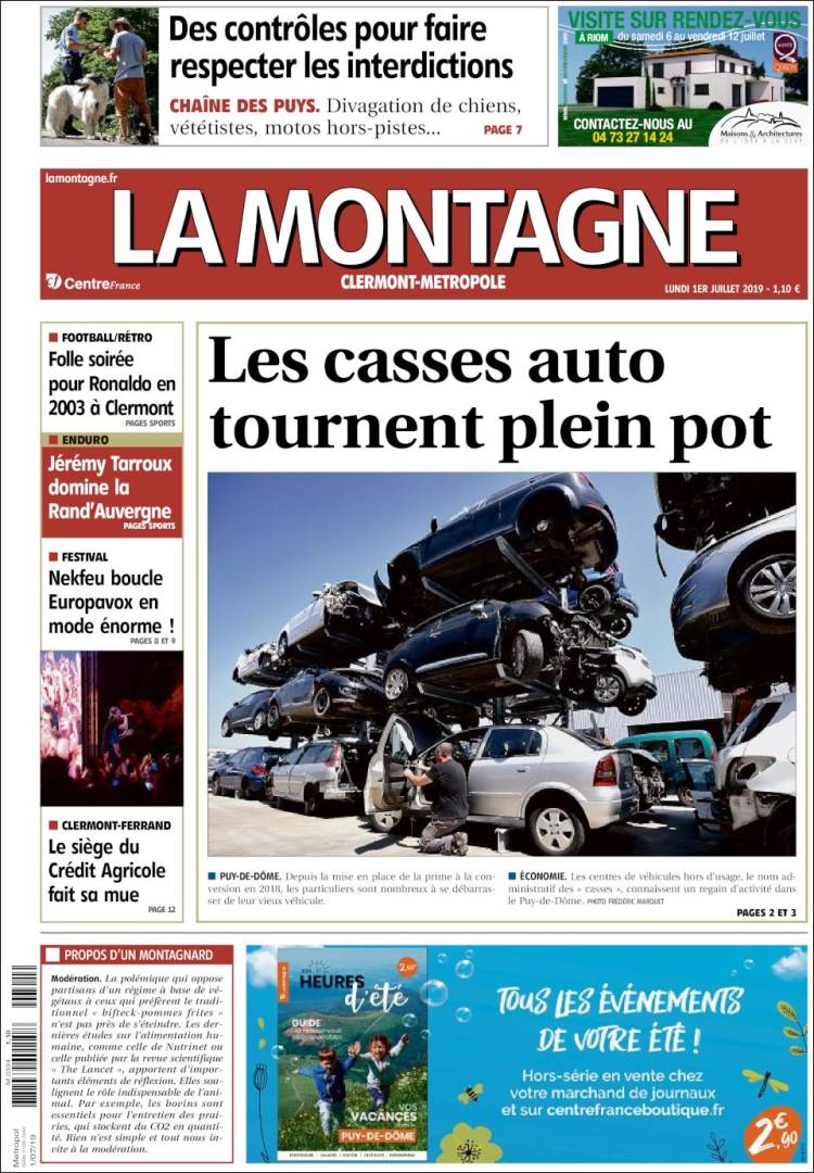 Portada de La Montagne (France)