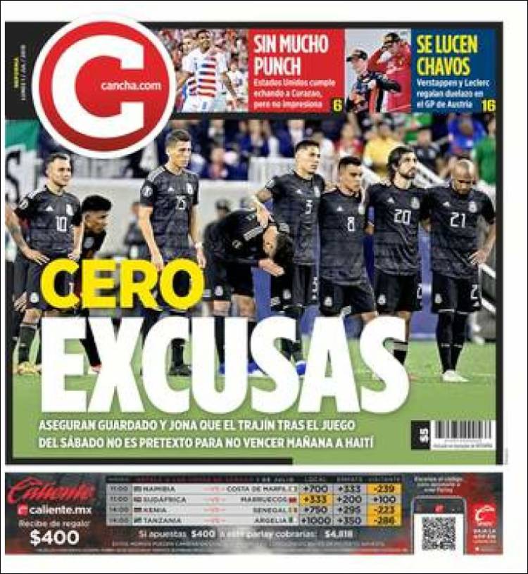 Portada de Cancha (M&eacute;xico)